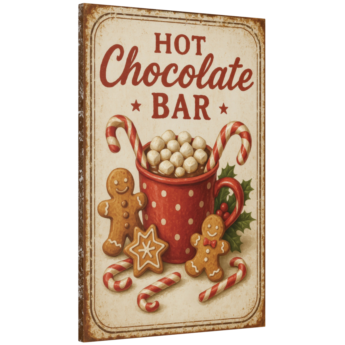 Hot Chocolate Bar Canvas Wall Art