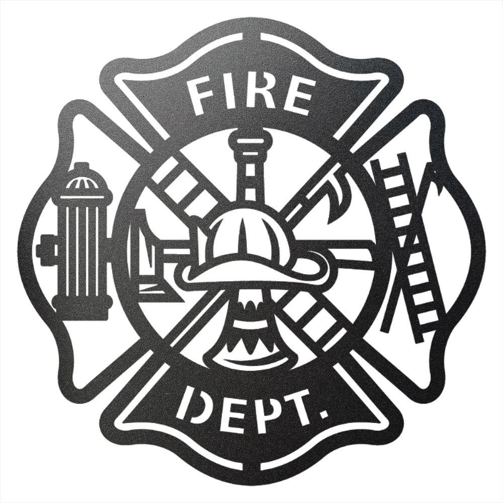 Firefighter Tribute Steel Sign
