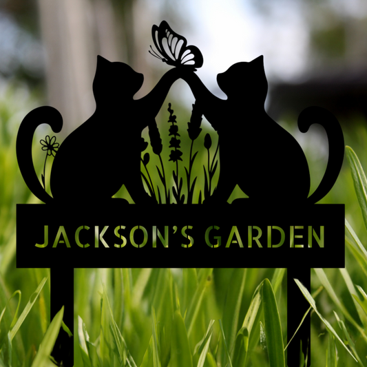 Cat Garden Memorial Steel Sign