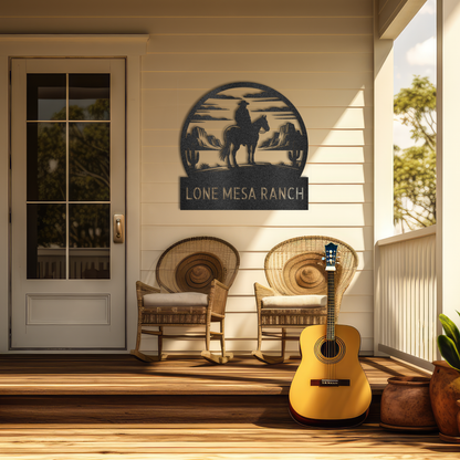 Western Ranch Steel Sign