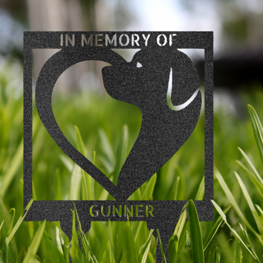Dog Memorial Steel Sign