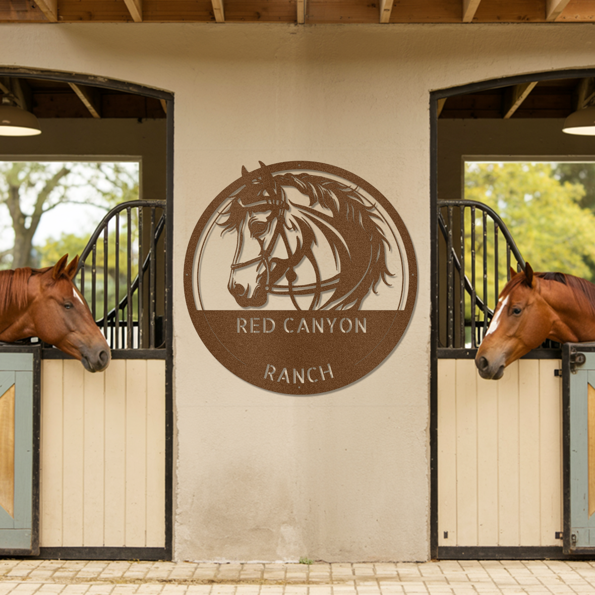 Equestrian Steel Sign