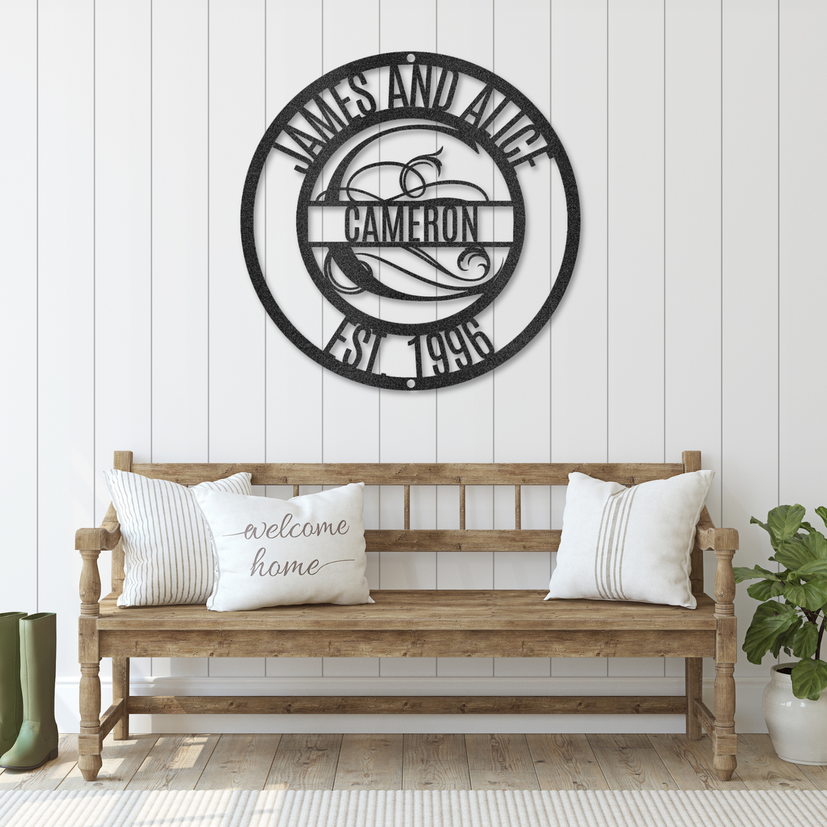 Family Name Steel Sign