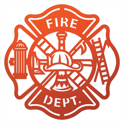 Firefighter Tribute Steel Sign