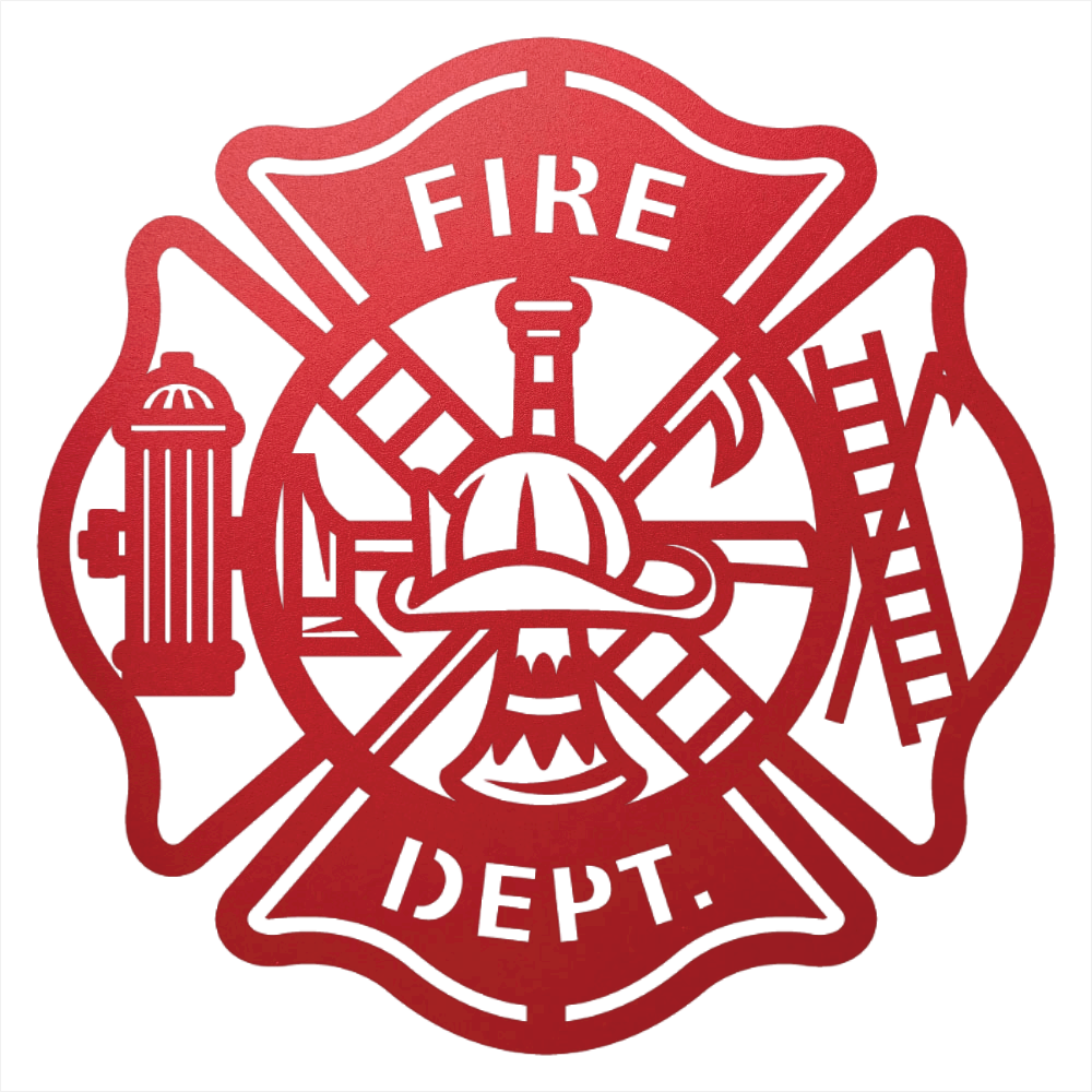Firefighter Tribute Steel Sign