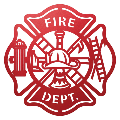 Firefighter Tribute Steel Sign