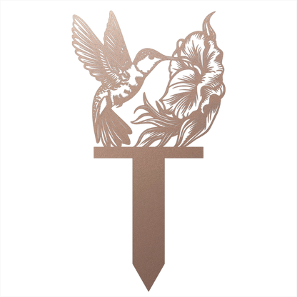 Hummingbird Garden Steel Sign