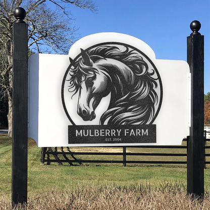 Horse Farm Steel Sign