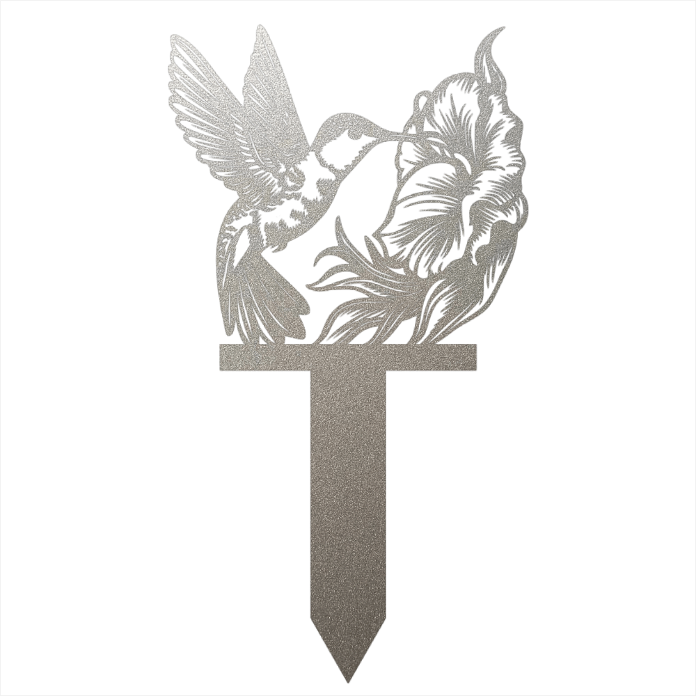 Hummingbird Garden Steel Sign