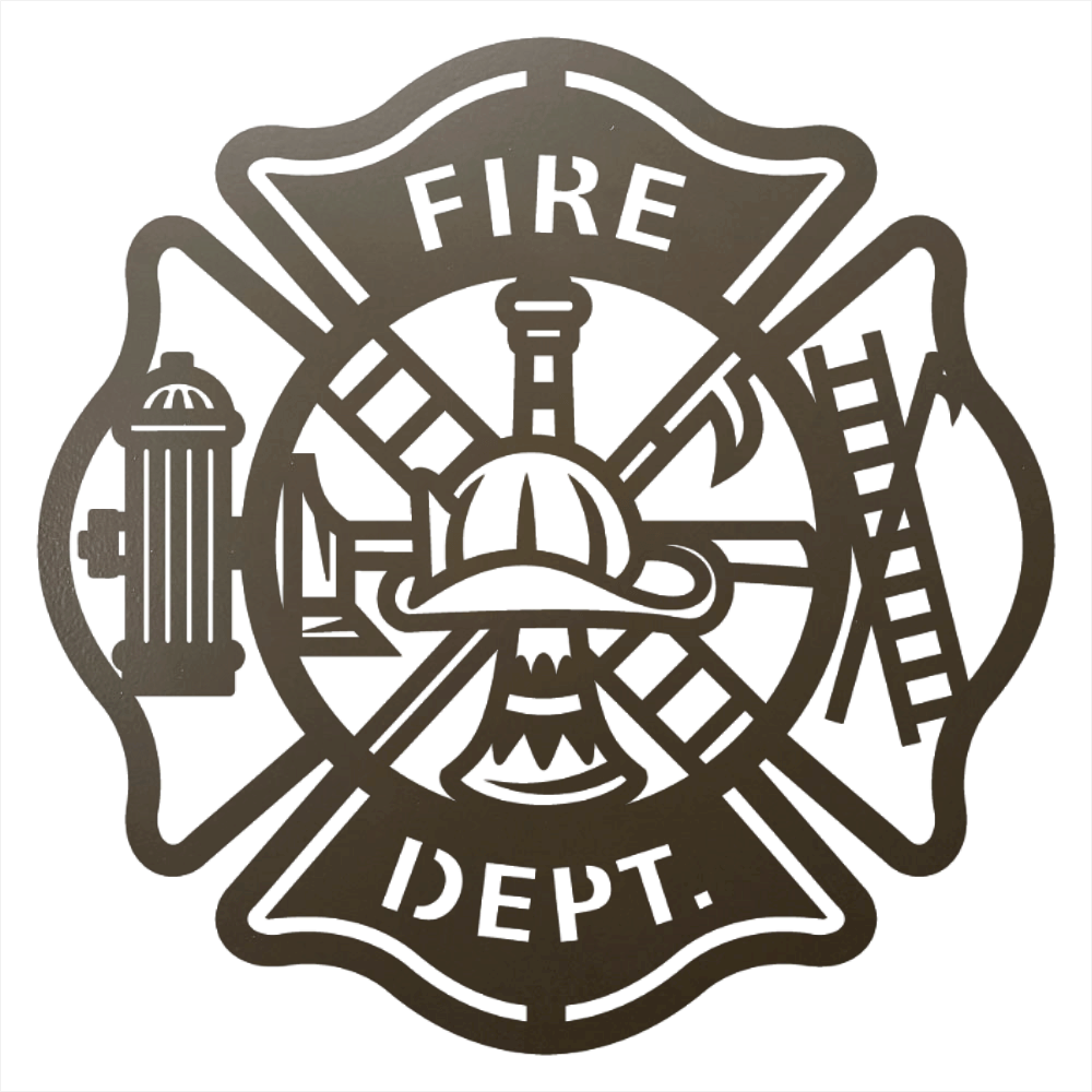 Firefighter Tribute Steel Sign