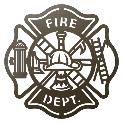 Firefighter Tribute Steel Sign