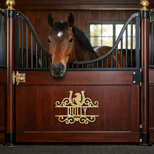Horse Stall Name Sign