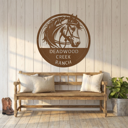 Equestrian Steel Sign