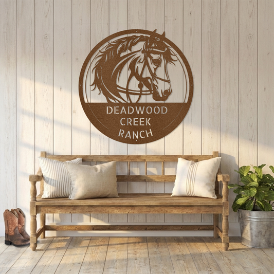 Equestrian Steel Sign
