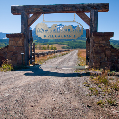 Cowboy Ranch Name Steel Sign