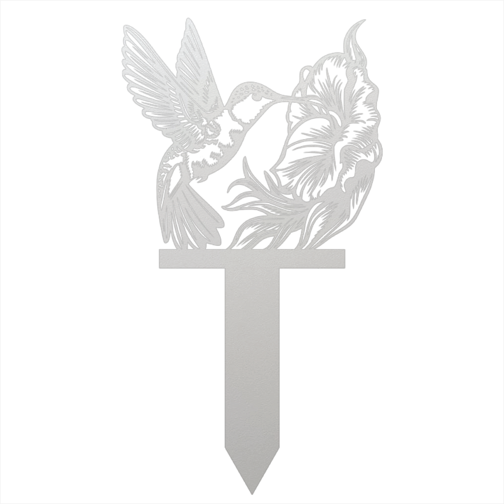 Hummingbird Garden Steel Sign