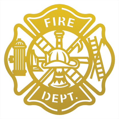 Firefighter Tribute Steel Sign