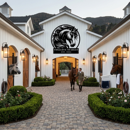 Horse Farm Steel Sign
