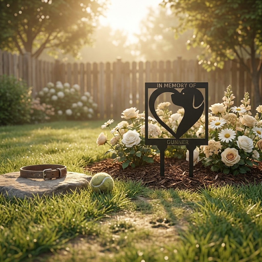 Dog Memorial Steel Sign