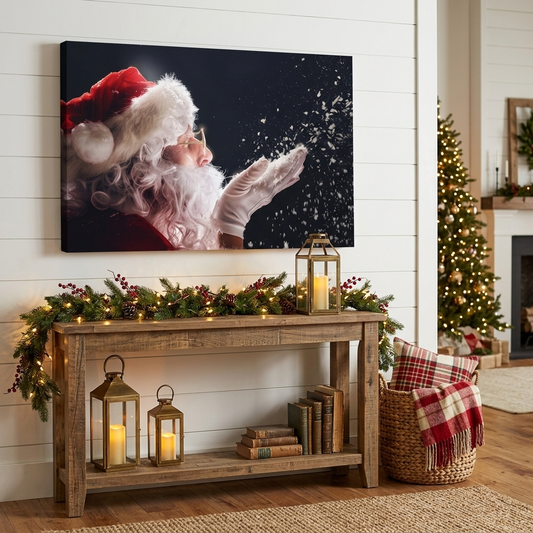 The Wonder of Christmas Eve Canvas Wall Art