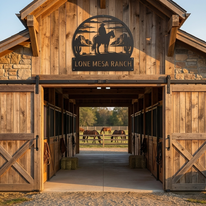 Western Ranch Steel Sign