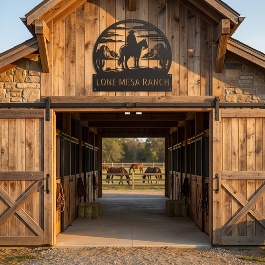 Western Ranch Steel Sign